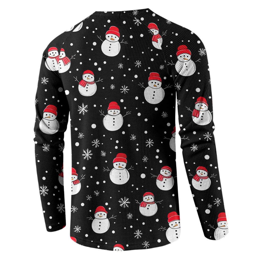 Men's Loose Casual Button Down Collar Long Sleeve Top