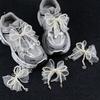 1 Pair Handmade Shoes Clip Decoration Pearl Lace Bead Chiffon Charm Bowknot Shoe Buckle Bag Pendant Shoe Accessories