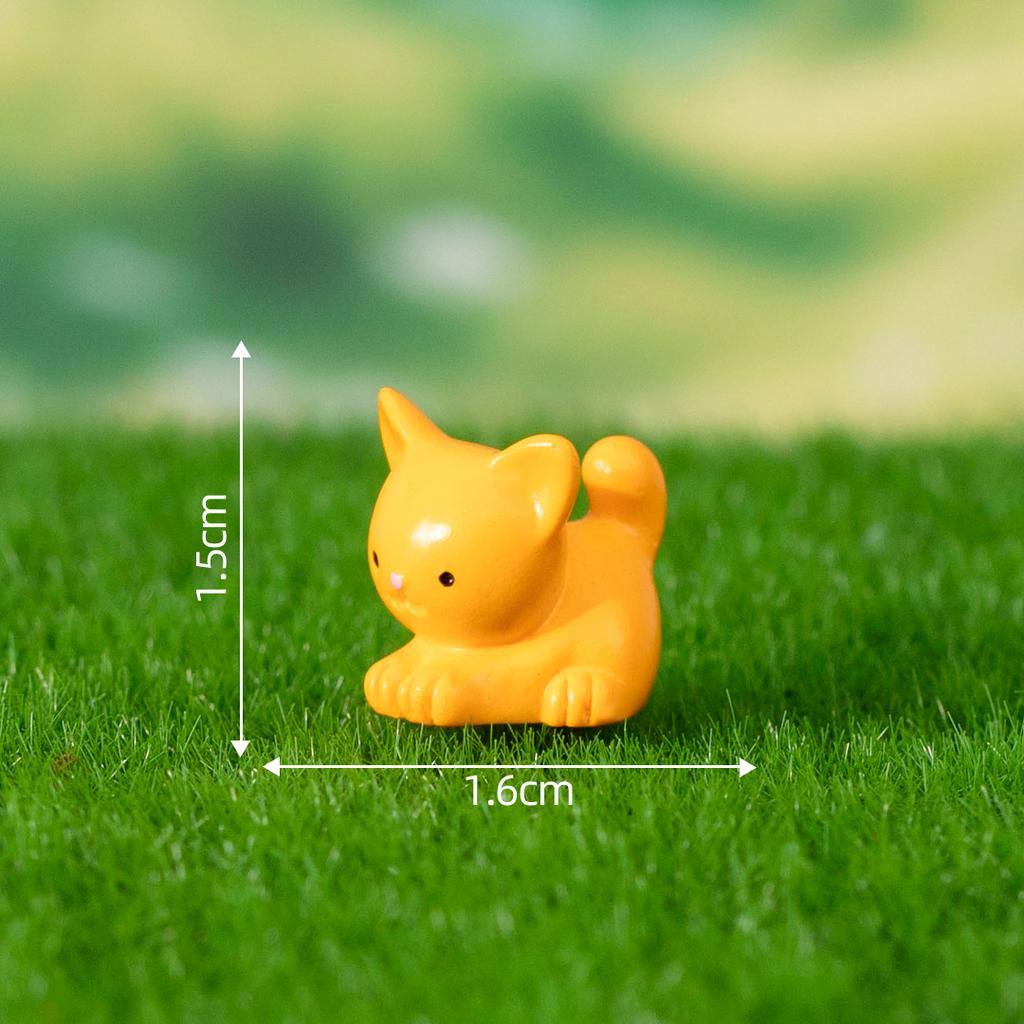 1Pcs Cute Animals Micro Figurine Rabbit Sheep Duck Pig Cat Horse Frog Turtle Snake Koala Mini Ornament Garden Landscape Decor