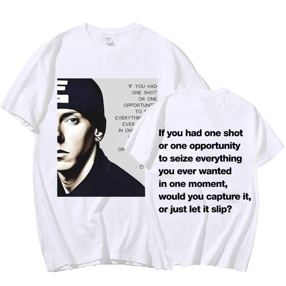 Rapper Eminem Musikalbum T-Shirt Welttournee Geschenk für Fan T-Shirt Männer Frauen Baumwolle Kurzarm Baumwoll-T-Shirt Tee Kleidung Oberteile