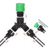 Drip Irrigation Faucet Adapter 4 Way Diverter for Garden 1/4 '''Hose Watering System European Connectors Adjustable
