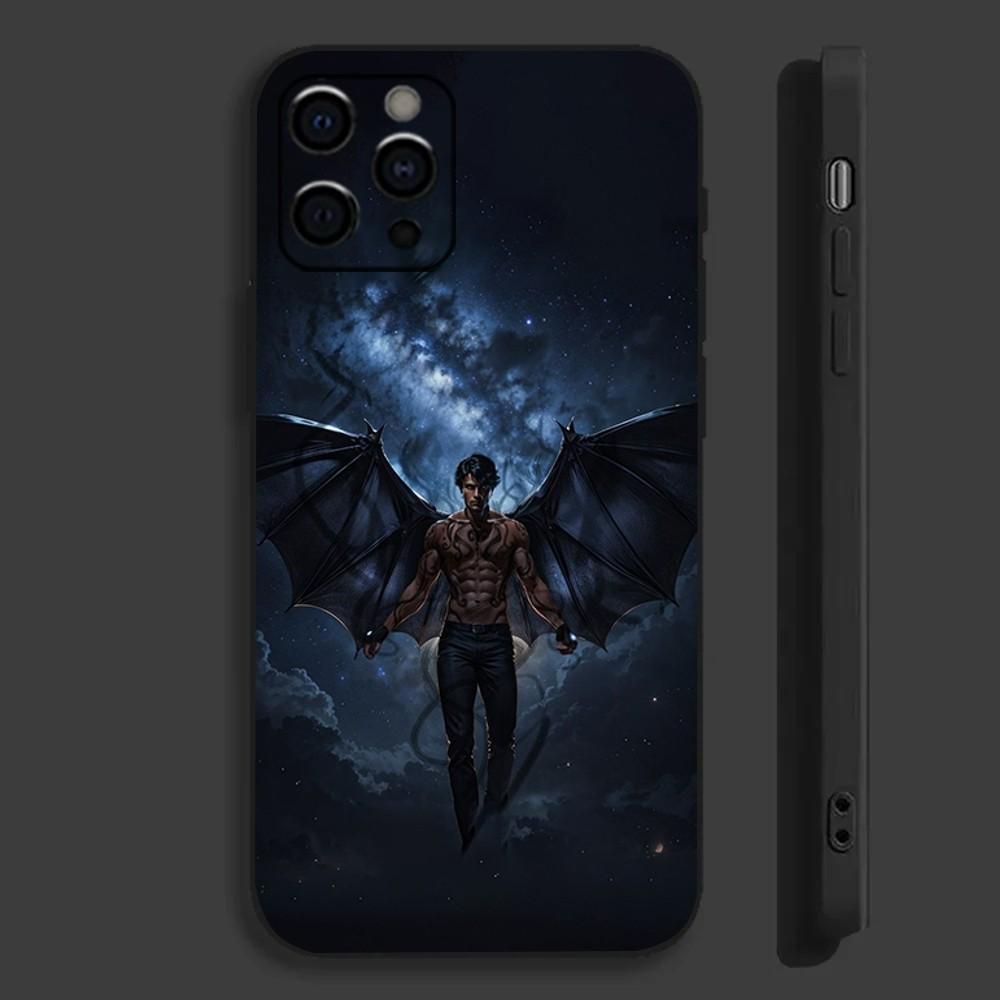 Acotar Court M-Mist und Fury Handyhülle Für Apple iPhone 15,14,13,12,11,Pro,X,XS,Max,XR,Plus,Mini Weiche Schwarze Hülle