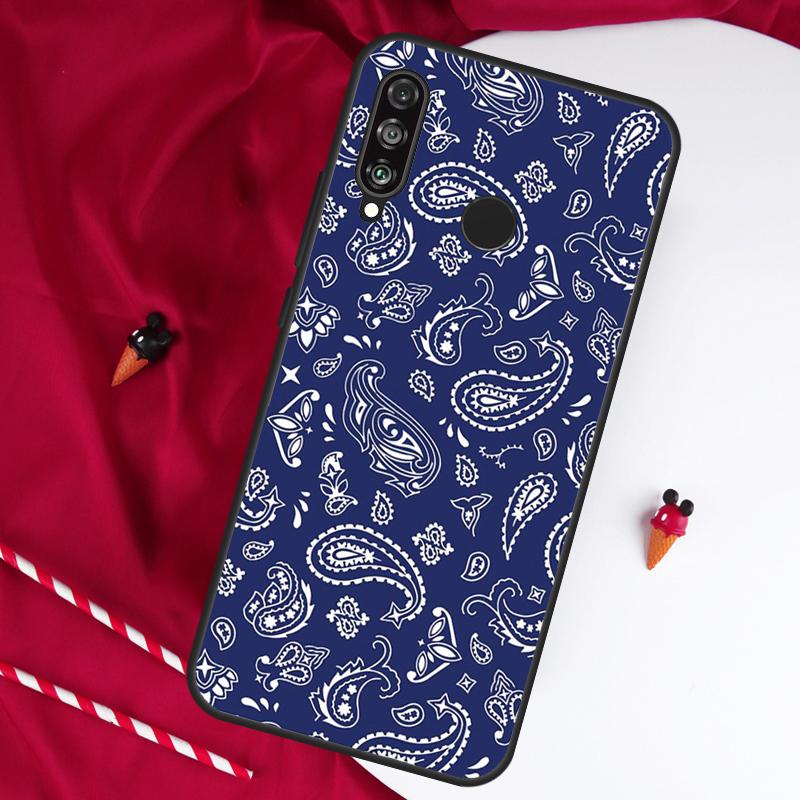 Royal Bandana Paisley For Huawei Nova 12s 11i 12i 7i 8i Y73 Y70 Y90 Y60 Y72 Y61 Y91 9 10 SE P30 Pro P40 Lite Case