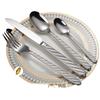 430 Thick Hemp Rope Pattern Stainless Steel Tableware, Knife, Fork and Spoon 4 Main Parts Set, Western Steak Knife