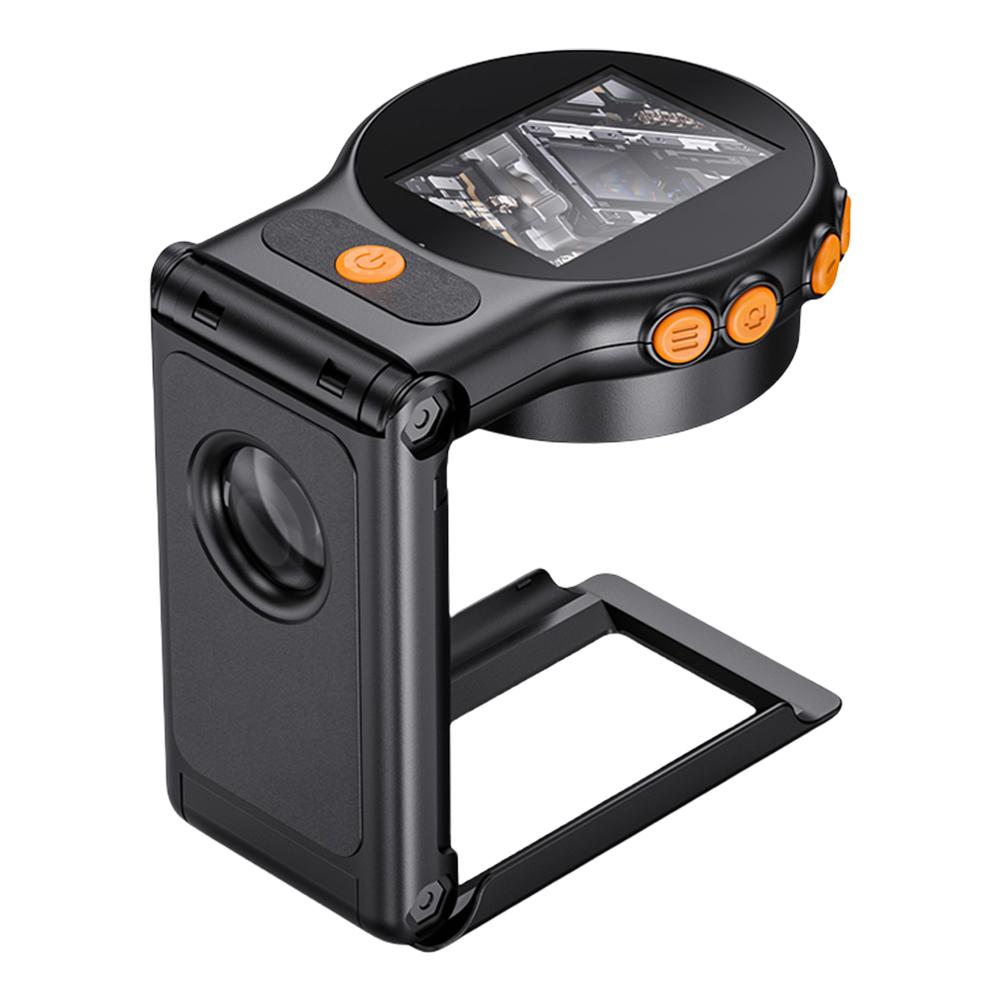 500-60X Přenosný ruční mikroskop 2palcový IPS displej HD Elektronická lupa na mince 2MP Zvětšovací sklo pro opravu šperků a hodinek