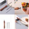 Embroidery Punching Needle Set, Wood Hand Embroidery Pen Beginner Punching Needle Embroidery Set for Stitching Craft