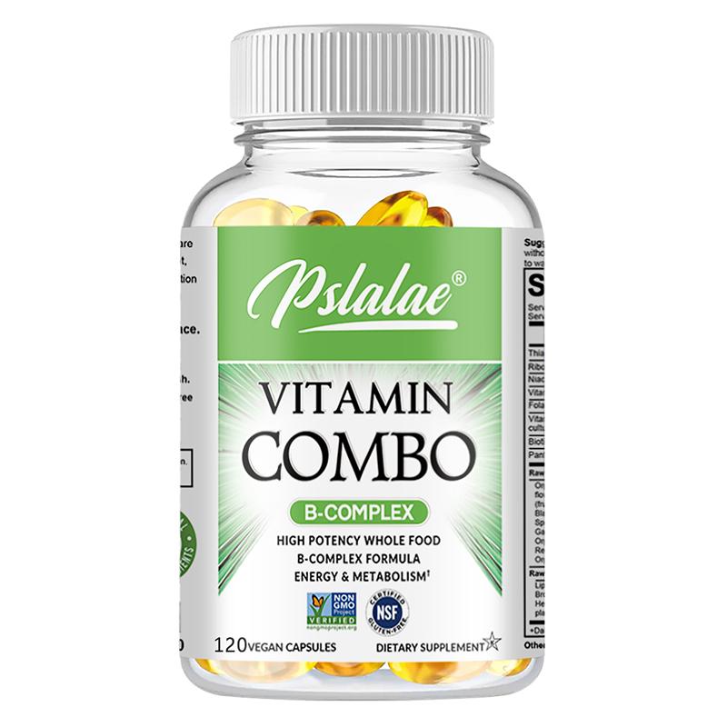 Complex B vitamin capsules, rich in vitamin B1 and vitamin B3, nutritional supplement, suitable for both men and women. 120*1