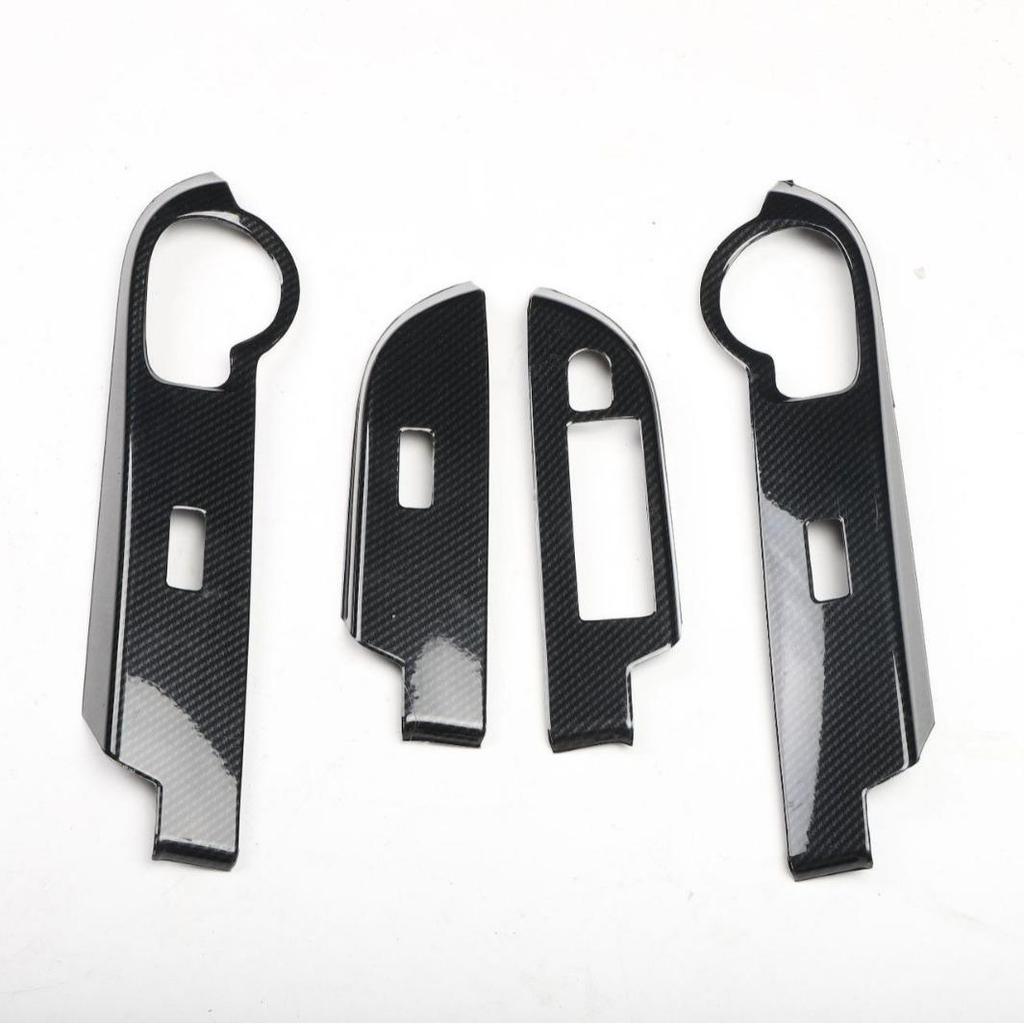 Peach Wood Carbon Fiber Anti-Scratch Sticker for 18-20 LHD/RHD Rush Cars