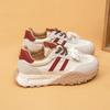 Double shoelace Forrest Gump shoes women's 2025 new thick-soled heightening casual versatile trend German training shoes niche women's shoes