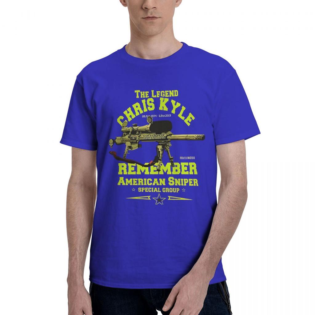 Chris Kyle 100 Cotton Casual Breathable Confortable Anime Designer Clothes Men T Shirt Men
