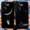 For Tecno Camon 20 Pro 4G 5G Case Cute Cat Cartoon Love Heart Liquid Silicone Shell For Tecno Camon 20 Premier Camon20 4G Funda