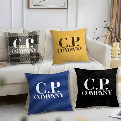 Luxury Pillowcase C-P C-CompanyS Pillow Case Short Plush Print Cushion Cover Square Throw Pillow Covers Sofa Home Decor