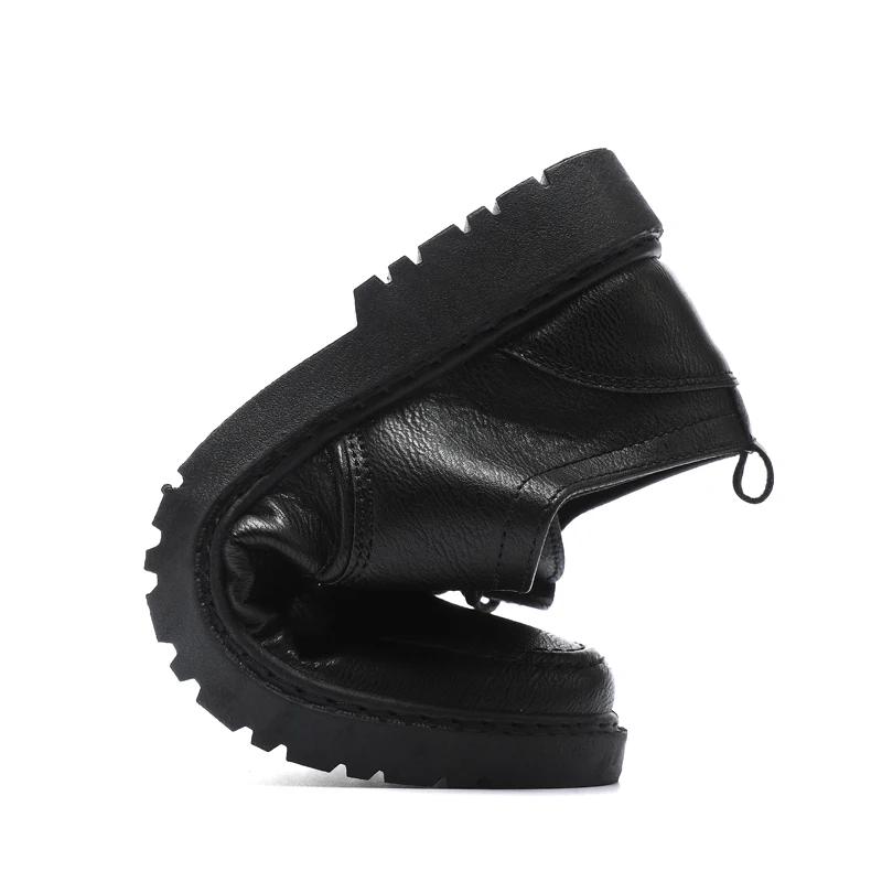 Leather Casual Shoes Mens Vintage Split Leather Men Shoes Casual Lace-up Dress Shoes for Men Office Business Zapato Para Hombre