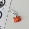Spider Pumpkin Resin Keychain: Cute Halloween Heart Pendant for Bags