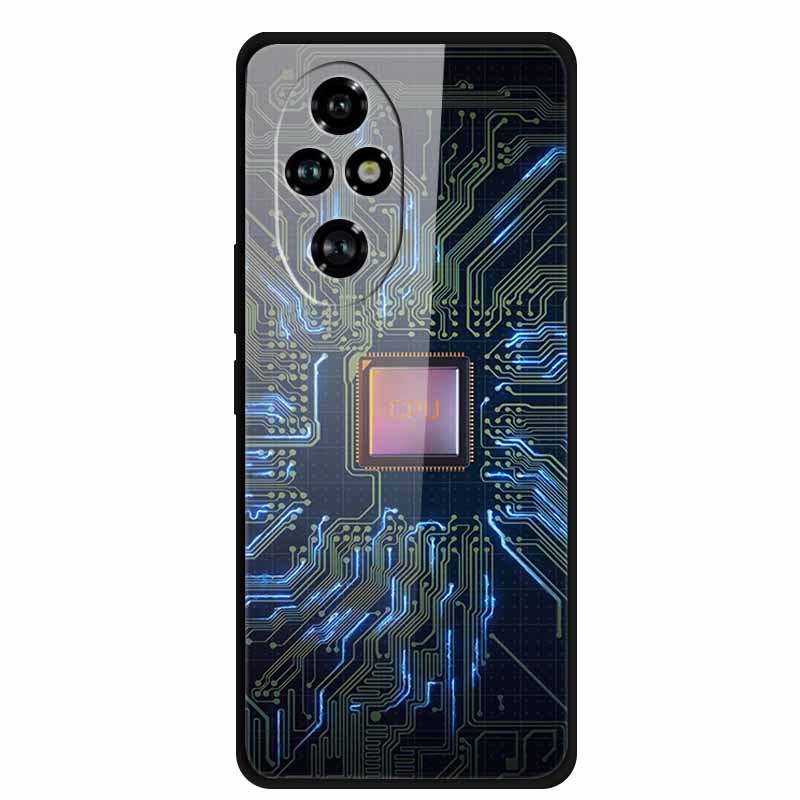 Tempered Glass Case For Honor 200 Pro Case Hard Phone Back Cover Soft Bumper For Honor 200 Pro Case Honor200 Pro 200Pro Bag Capa