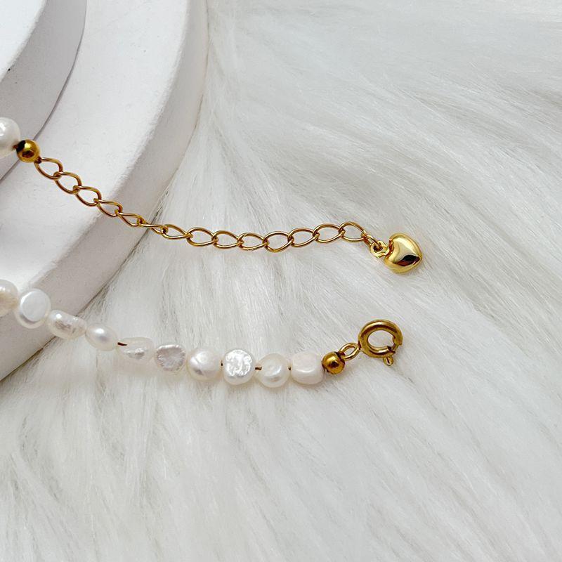 Barocker Süßwasserperlen-Choker - französischer Chic, elegant, minimalistisch, Alltagsstil