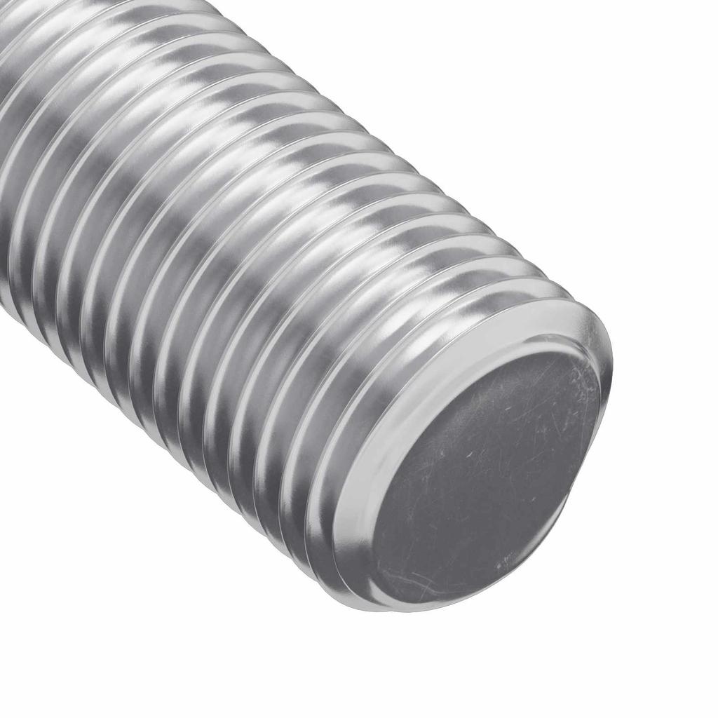 Threaded Rod 2 pcs Silver 8 x 55 mm Steel