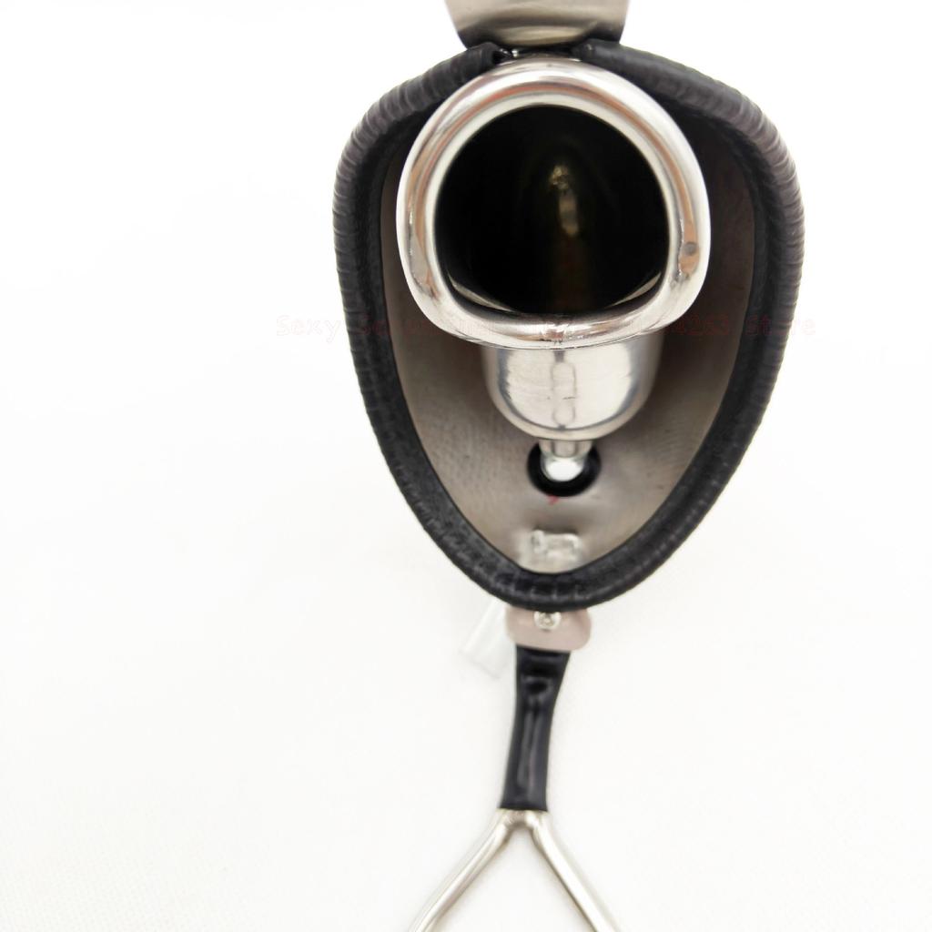 Zařízení pro cudnost z nerezové oceli Mužské kalhoty s pásem cudnosti zabalené Zámek cudnosti s kohoutí klecí Uretrální katetr Sex Bondage