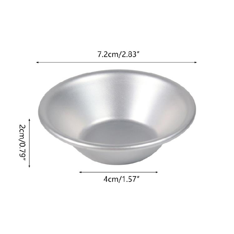 10 Pieces Mini Baking Pans Molds Small Baking Molds Aluminum Alloy Material