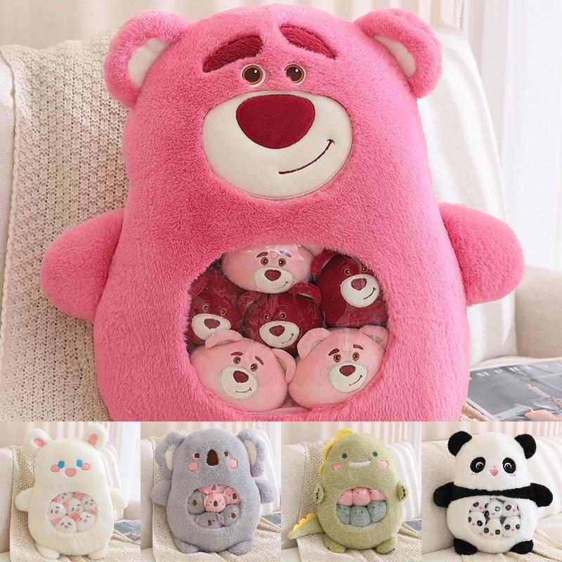 Cute Short Plush Cartoon Snack Pillow Stuffed Animal Toy For Kids Girls Birthday Gift 50x40cm