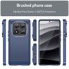 Silicone Anti-fall Brushed Shell For Xiaomi Redmi Note 14 Pro 4G 5G Note14Pro Plus Case Carbon Fiber Protect Cover for Redmi 14C