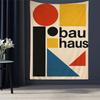 Colorful Bauhaus Exhibition Geometric Cartoon Tapestry Bohemian Wall Tapestries Mandala Wall Hanging Sheets