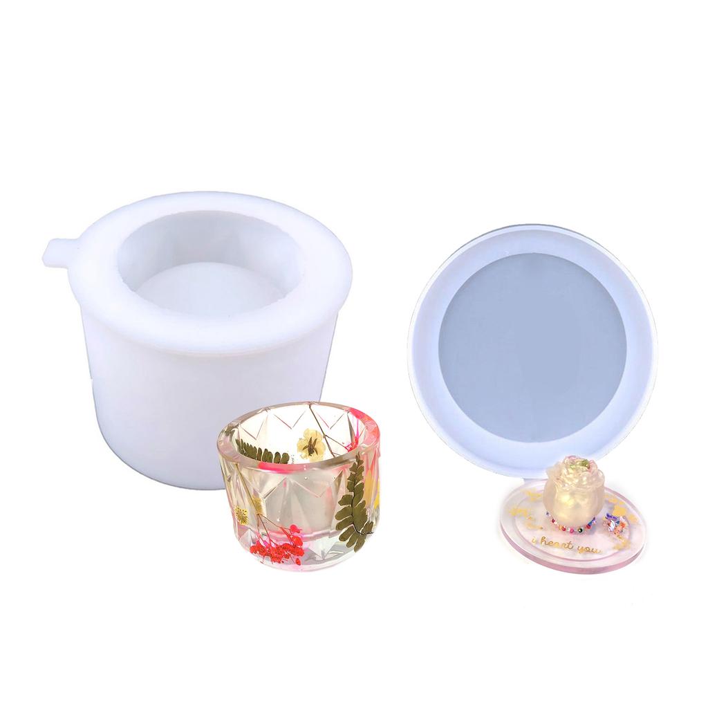 Handy DIY Flower Planter Dropping Glue Mold Flexible Crystal Silicone Mold for Jewelry Making Decorations Silicone Mold