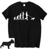 Unisex T Shirt Dog Lover Birthday Tshirt Bulldog Evolution of Unisex Tee Shirt Funny Birthday Gift Tops Luxury Brand Cotton Shirt