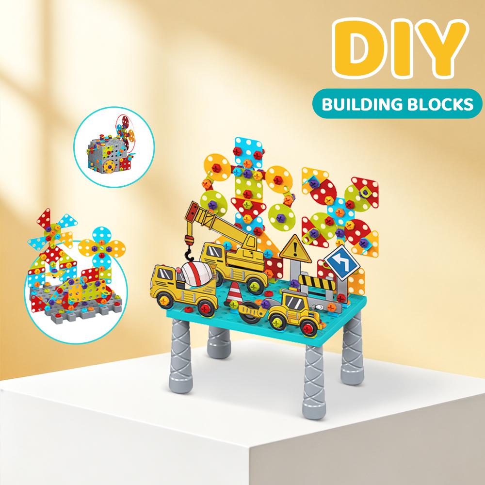 3D Screwing Blocks Disassembly Match Tool Toys for Children Educational Assembled Puzzle Blocks Sets Creative Building Toy Gifts