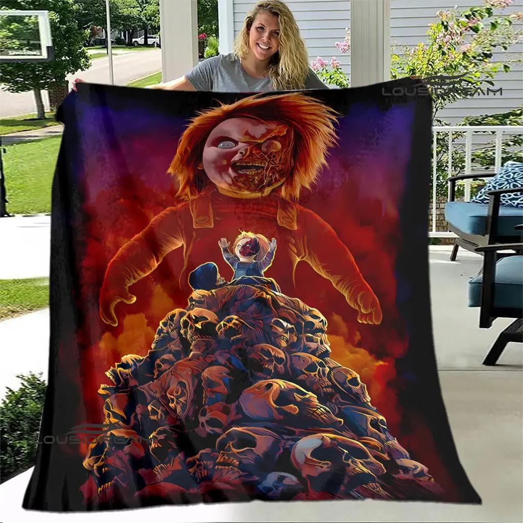 Horror movie Cult of Chucky printing blanket warm blanket soft and comfortable blanket Home travel blanket birthday gift