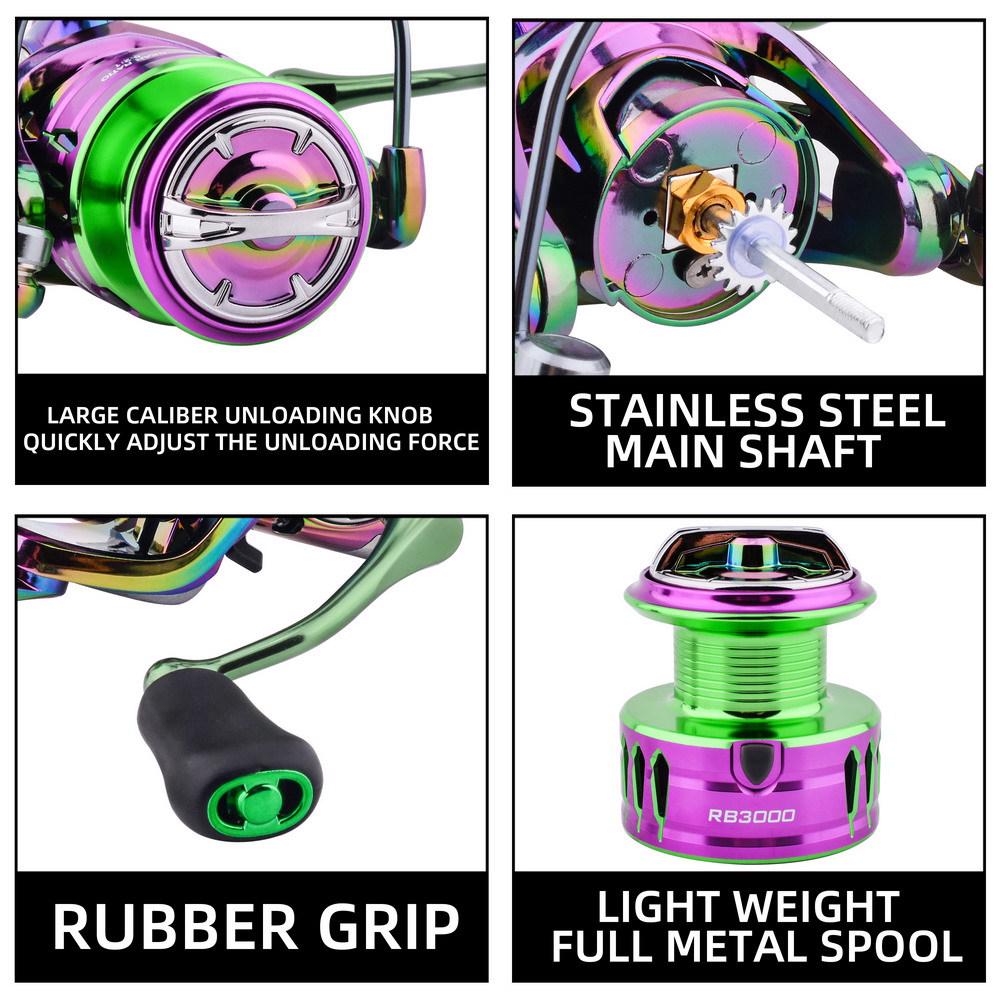 Long Cast Metal Spinning Wheel Fishing Reel for Sea Rods