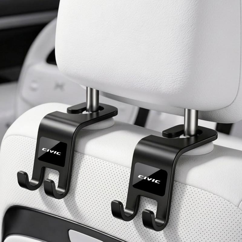 

Universal Car Headrest Hook Foldable Seat Back Storage Hook Anti Slip For Honda Civic XR-V CR-Z CRV HRV City Accord Legend Jazz