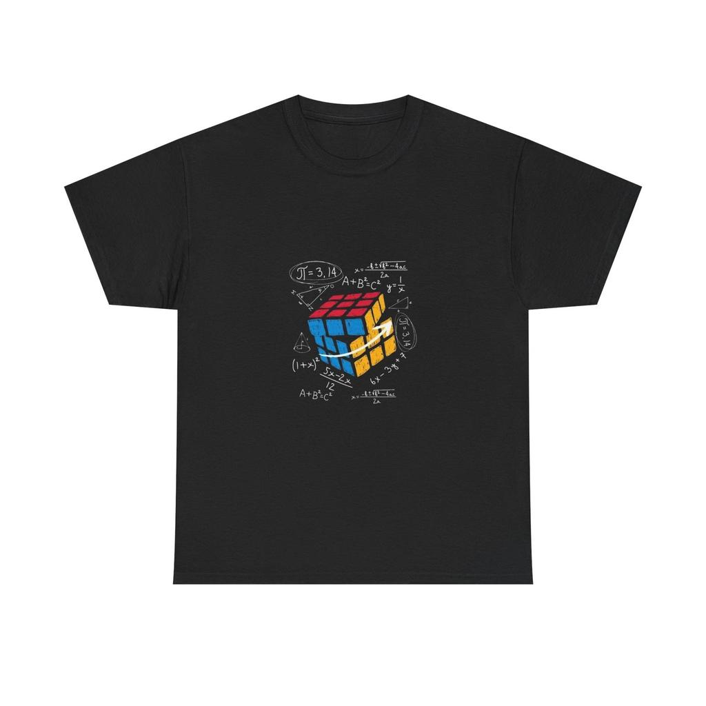 Rubic Cube Math Unisex Heavy Cotton Tee