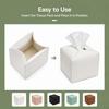 Dustproof PU Leather Tissue Storage Box