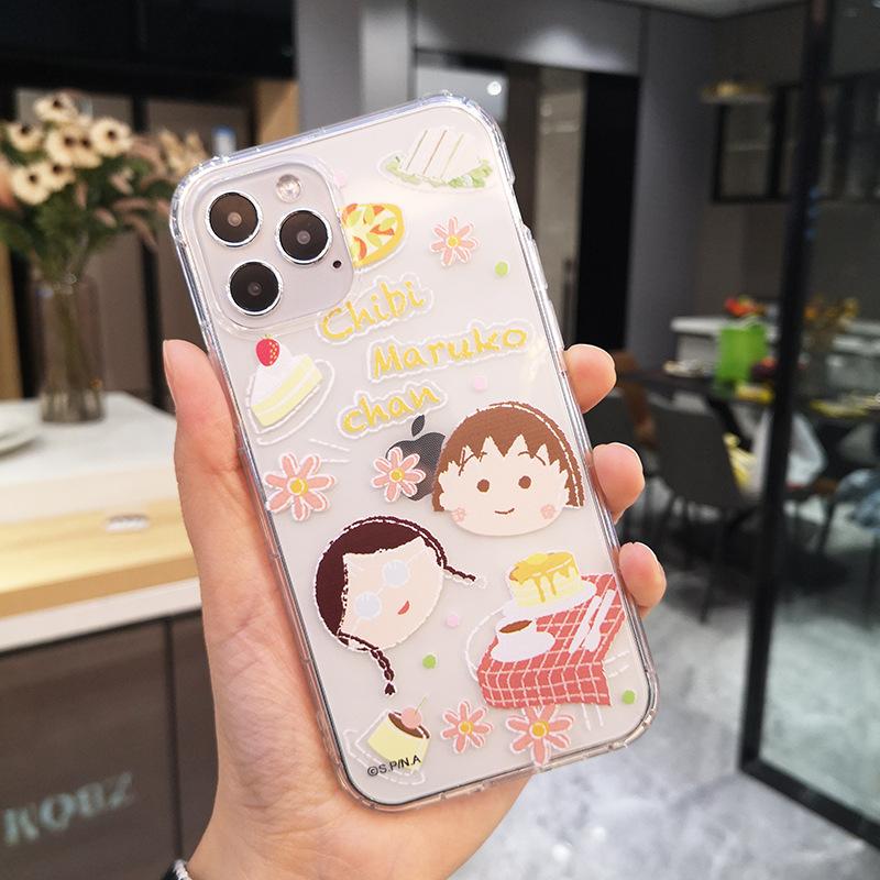 Cherry Maruko iPhone12 Mobile Phone Case Is Suitable for 12promax Cartoon Apple XS Women's 11 Silicone Soft Case.