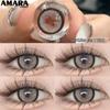 AMARA  Colored Contacts Lenses Brown Lenses Purple Lens Natural Look Cosmetics Colored Pupils Eyes Color Lens Soft High Quality