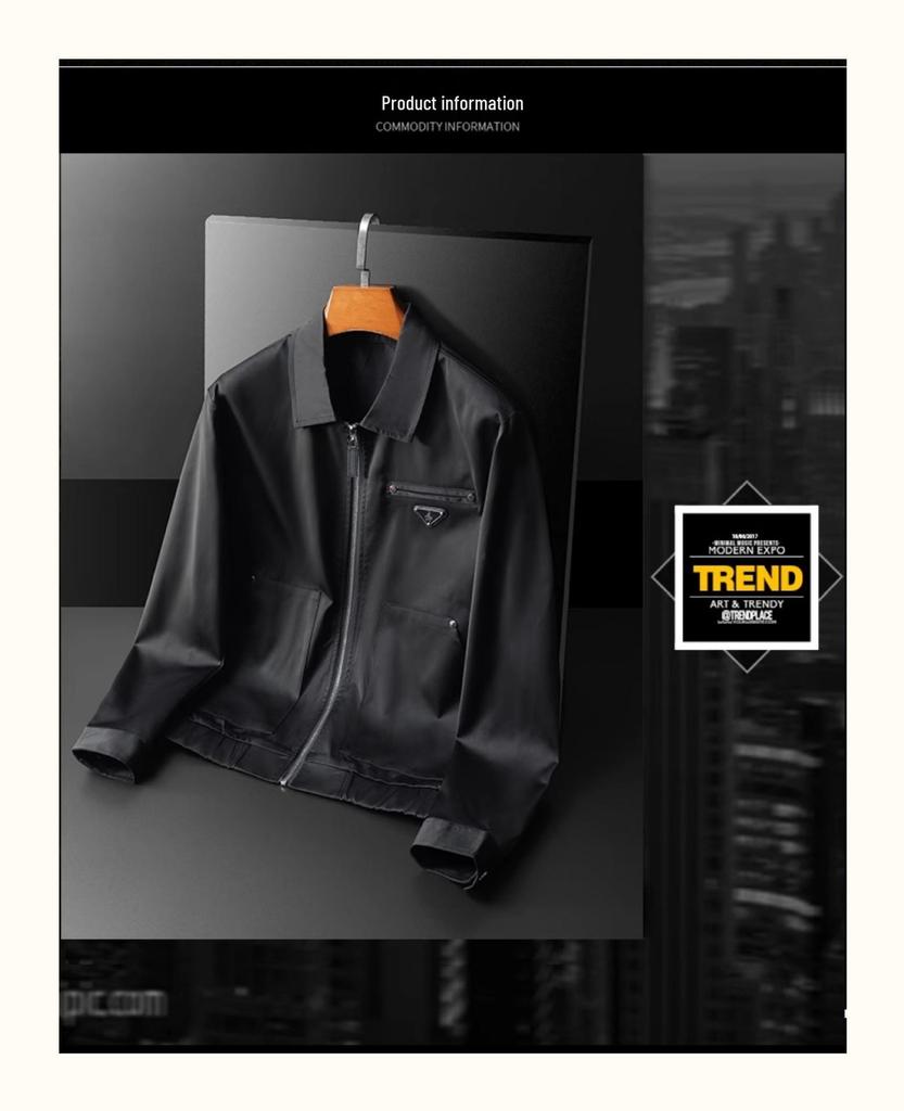 Men's High-End Trendy Lapel Jacket: Spring/Autumn Casual Business Outerwear