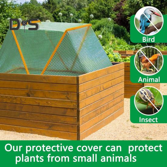Garden Row Accelerator Plant Tent Foldable Plant Net Cage Greenhouse Cover Raised Garden Beds Plant Protector for Garden Rows Protects Vegetables