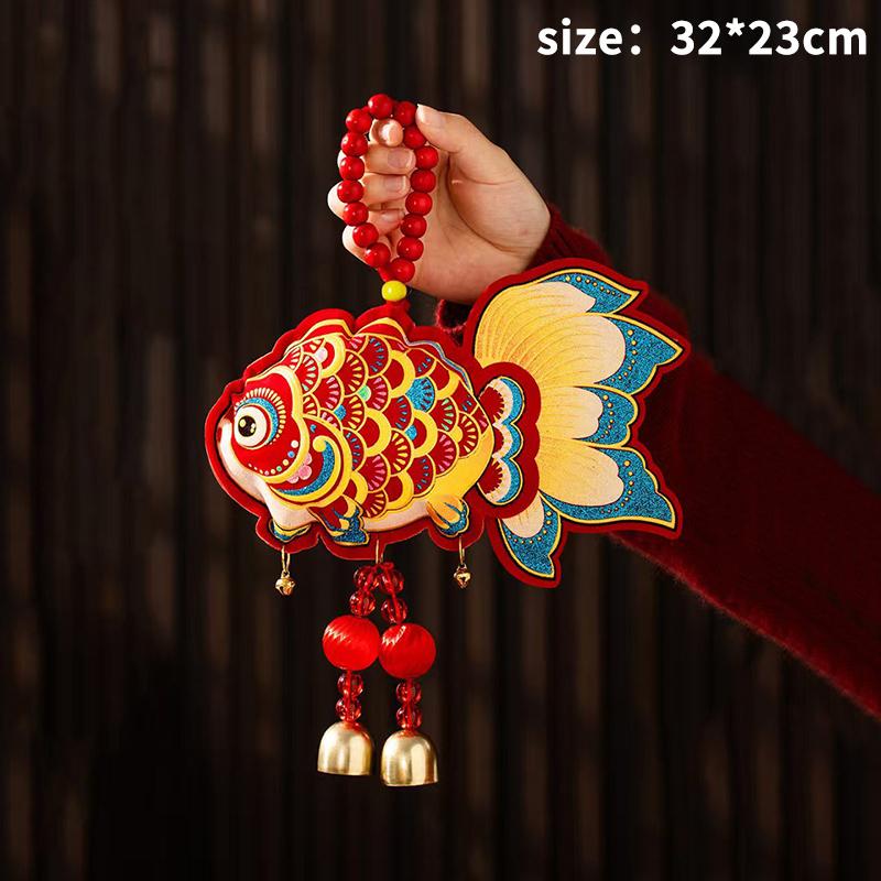 2026 Chiense New Year Decoration Spring Festival Supplies Horse Door Pendant Tet Decoration Hanging Ornament