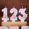 Gemini Digital Birthday Candle Cake Decoration Holiday Birthday Celebration Handmade Candle 0-9diy
