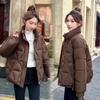2025 Fashion New Cotton-padded Clothes, Winter Cotton-padded Clothes, Stand-up Collar Short Cotton-padded Jackets, Foreign Style Versatile and Thin