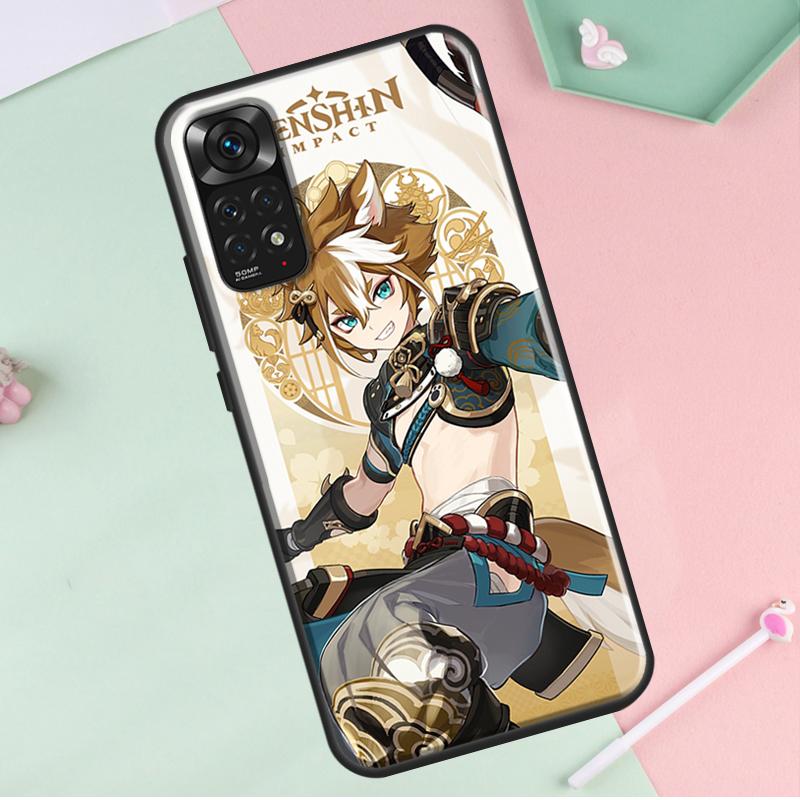 Genshin Impact Gorou For Redmi Note 12 Pro Plus Cover For Redmi Note 10 8 9 11 Pro 12S 11S 10S 9S 9C 10C 12C Case