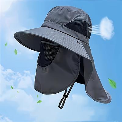 1 Men's Detachable Sun Hat, Outdoor Baseball Quick Drying UV Resistant Hat
