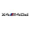 Emblema Grigio per BMW X3M X4M X5M X6M X7 Emblemi M Power Badge Logo 40i 40d 50i 50d 60d 60i Logo Posteriore in ABS Accessori Auto