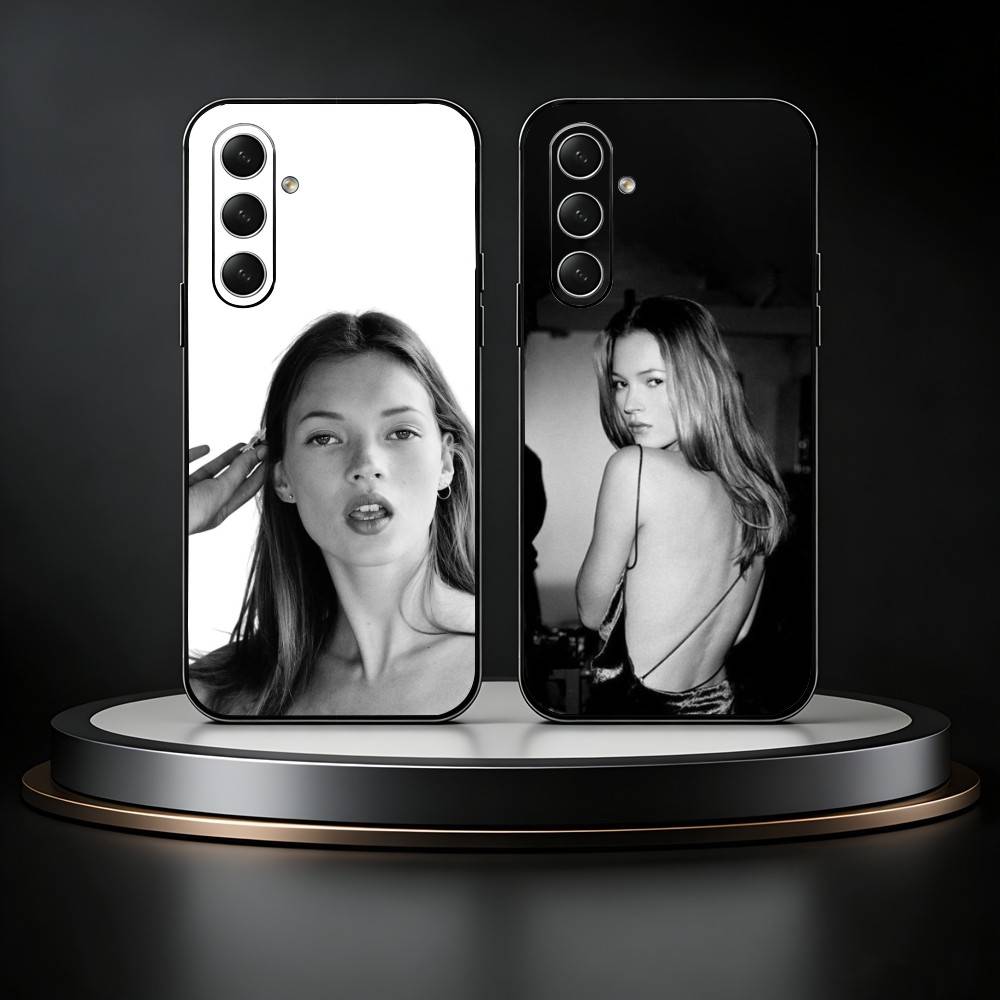 Model K-Kate Moss Phone Case For Samsung Galaxy A73,A72,A71,A70,A52,A51 Others Soft Black Cover