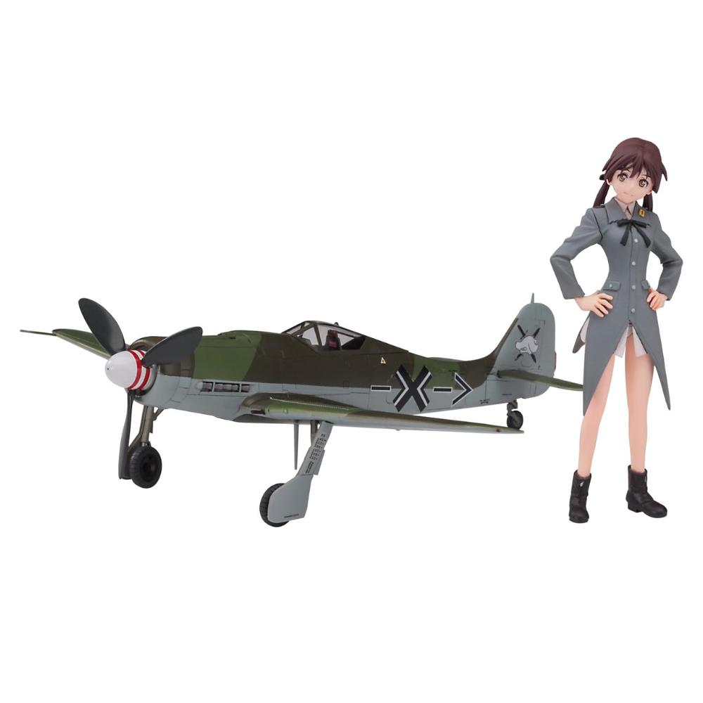 Hasegawa Strike Witches Гертруда Баркхорн Масштабный смоляной набор SP379 с Focke-Wulf Fw190D-9 1/20 (фигура) Сделано в японии