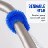 2pcs Bendable Dusting Brush: 40 cm Washable Microfiber Head - Reusable Bendable Design Fan Cleaner for Ceiling Fans Blinds Air Vents Curtains Home