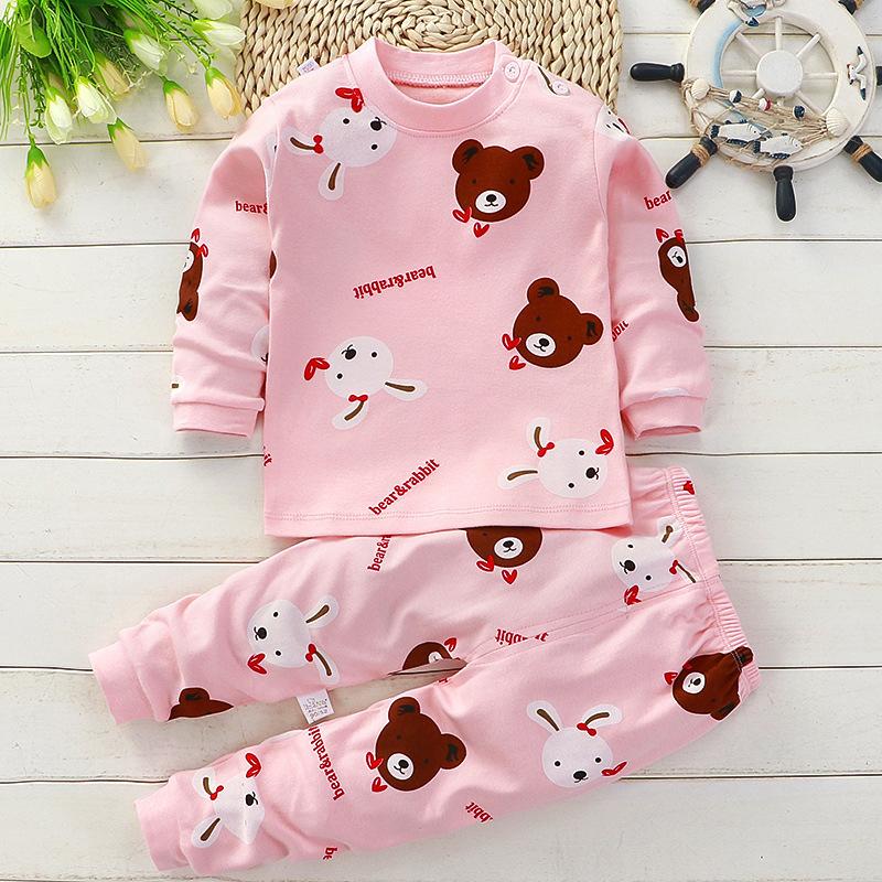 Kinderkleidung Kinder-Sets Kinderkleidung Jungen Mädchen Baumwolle Herbst Winter Kleidung Hosen Nachtwäsche Unterwäsche Weihnachtsgeschenk
