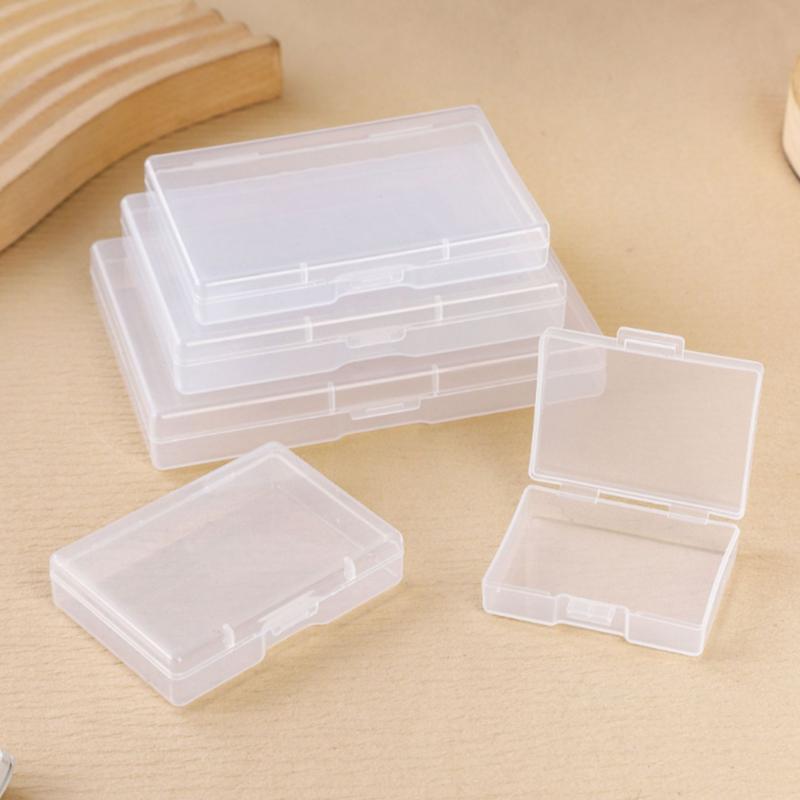 Poker Card Storage Box Multiple Sizes Rectangular Pp Plastic Box Fish Hook Packaging Box Earplug Accessory Cosmetics Storage Box