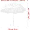 Mini White Lace Parasol Umbrella, 16.5x18 Inches Vintage Bridal Lace Decorative Umbrella for Tea Party Small Photography Prop Craft Umbrella for Kids